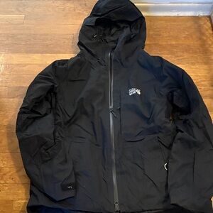 Women’s Mountain Hard Wear Black Hooded ski Jacket